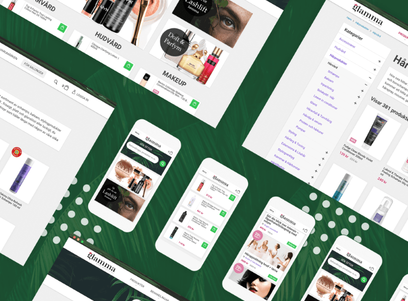 Full-stack development for a Swedish marketplace for beauty services and products